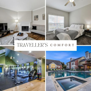 Chic 1BD Retreat With Pool & Gym, Heart of Medical City Plano